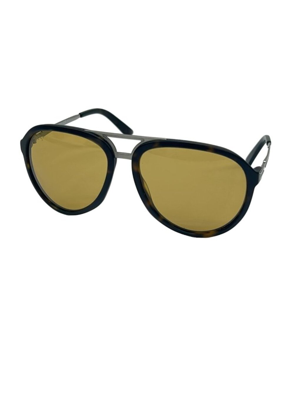 Gucci Sunglasses S Dark Yellow Black Multi Eyewear